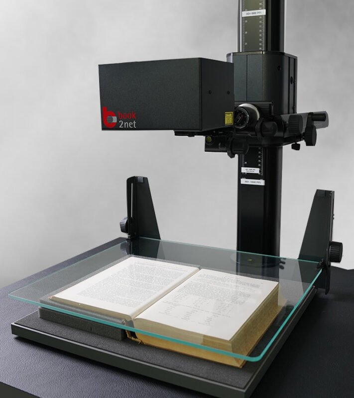 book2net Reprosystem mit Buchauflage