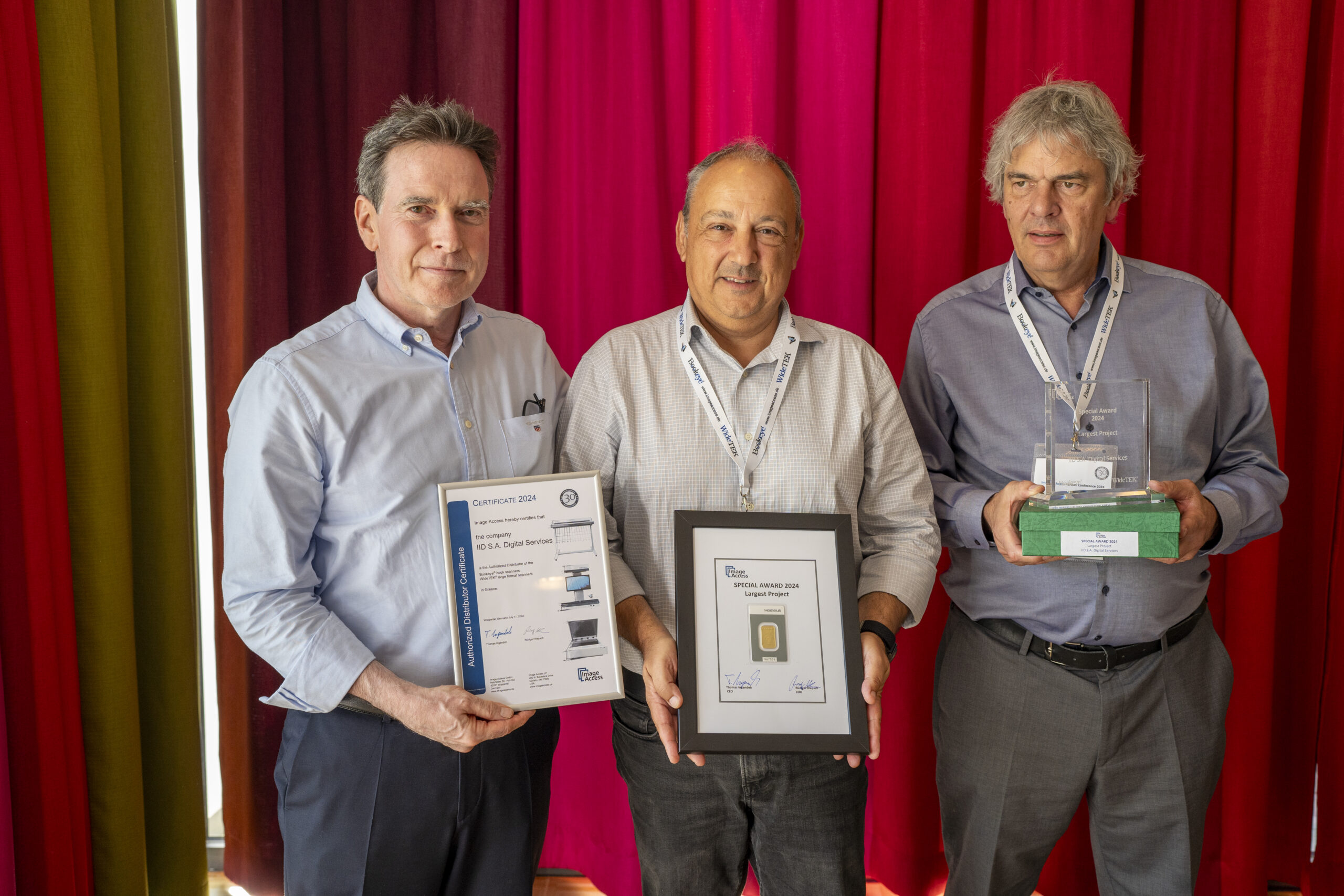 Largest Project - IID S.A. Digital Services (GR) - from left to right: Rüdiger Klepsch, Georg Patrikis, Thomas Ingendoh