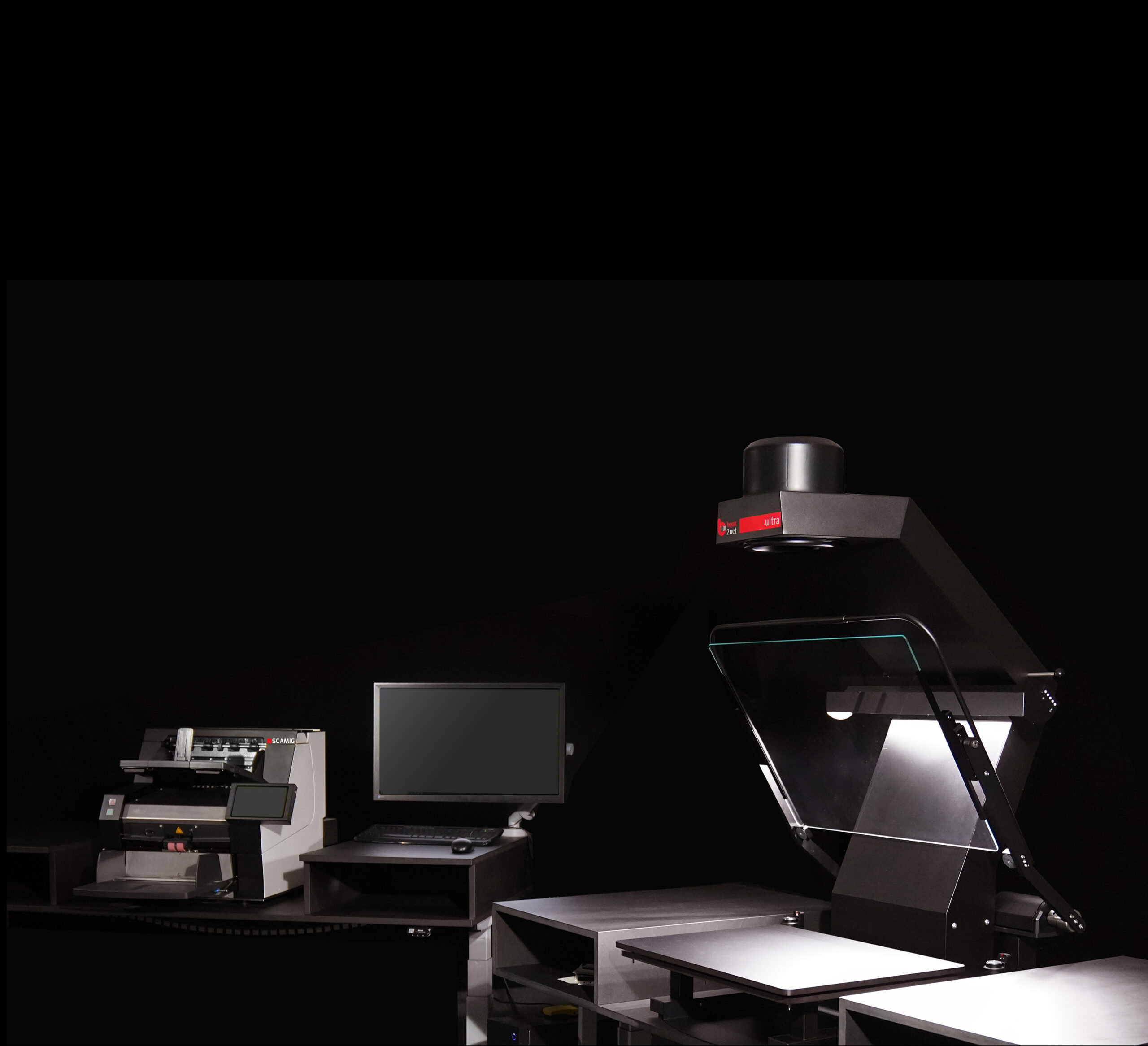 book2net hybrides Scansystem Ultra A2 & SCAMIG Dokumentenscanner