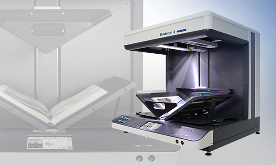 Bookeye® 4 V2 Semiautomatic 扫描仪：电动玻璃板实现精准文档定位与高效数字化