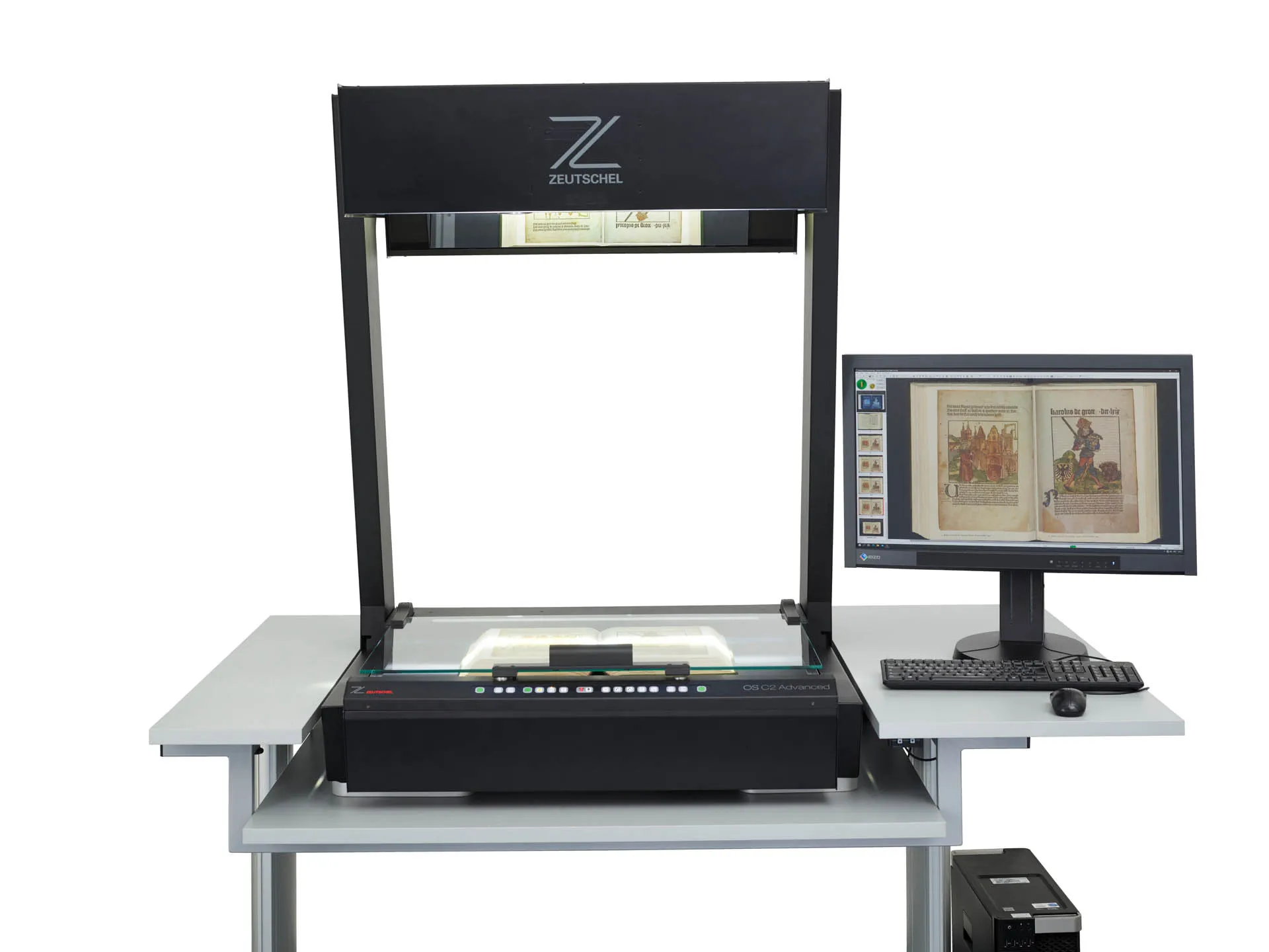 Zeutschel OS C2 顶置式扫描仪实拍图