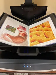 Bookeye 5 V2 Archive V型玻璃压板细节