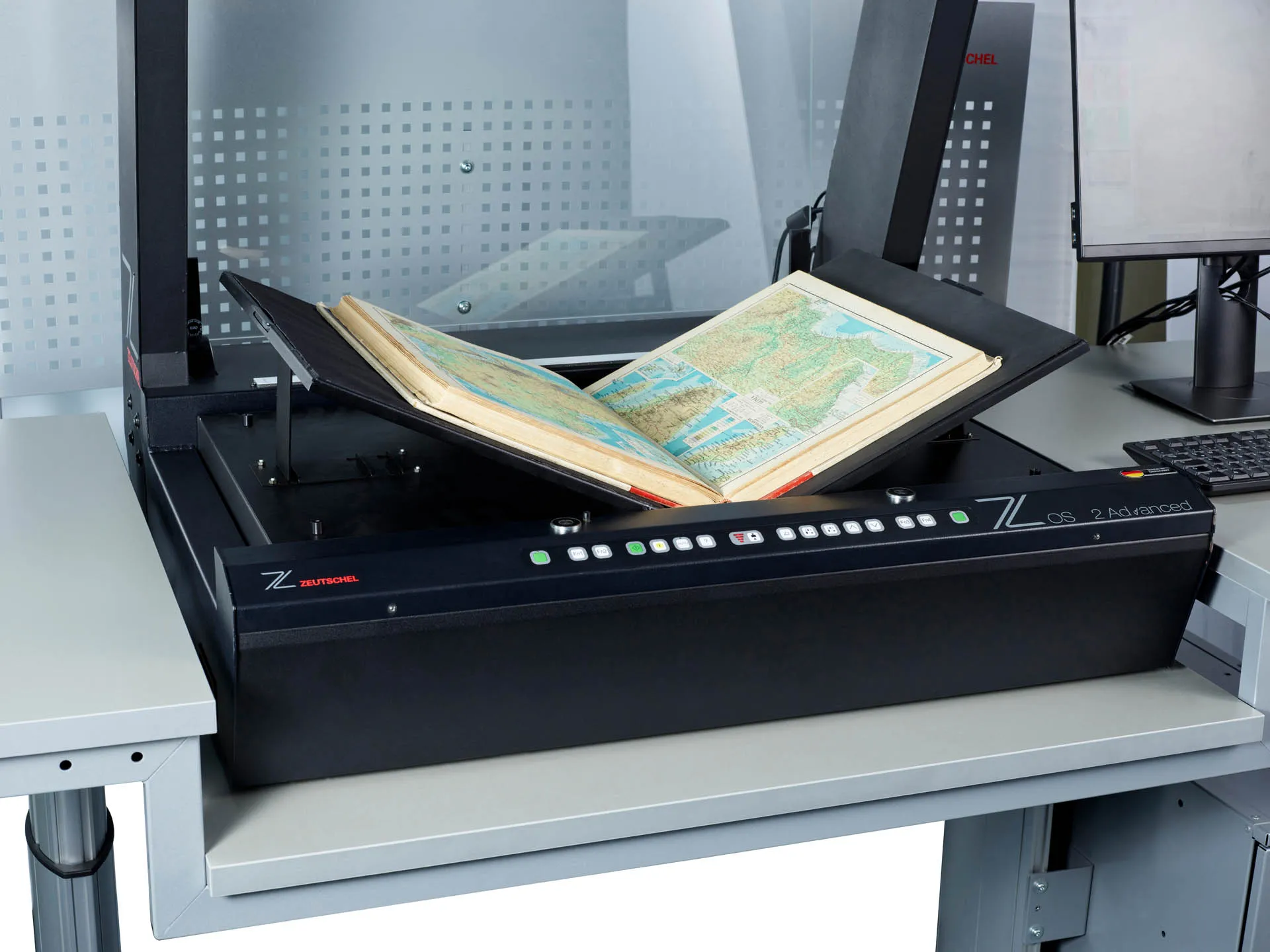 Zeutschel OS C2 Advanced 搭载 V-Lage-Kit 实拍