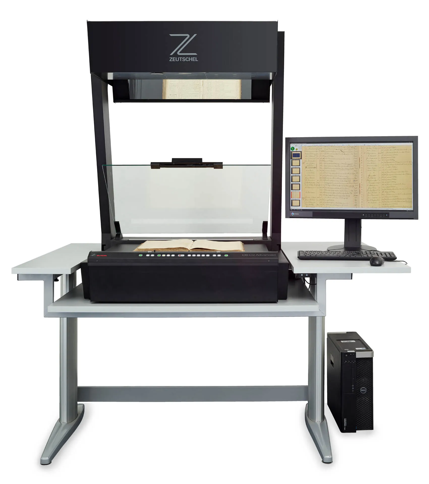 Zeutschel OS C 侧面细节图