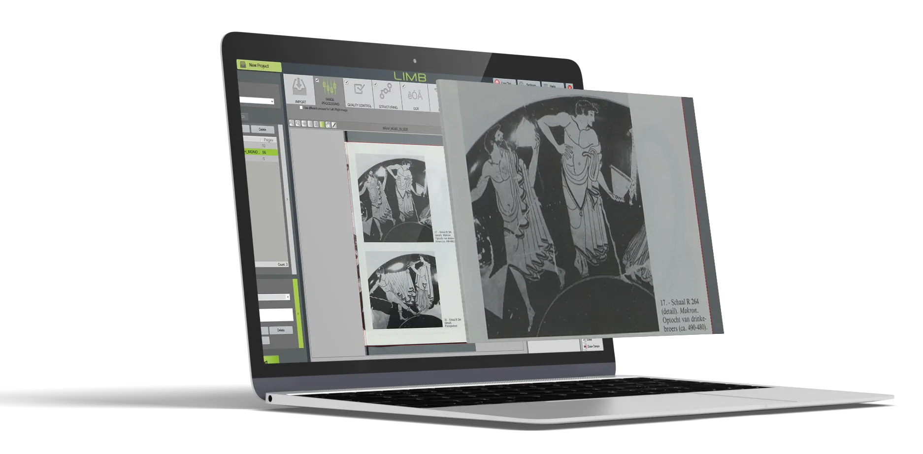 LIMB Processing 导入与工作流界面